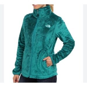 The North Face Women Large Fleece Jacket Green Turquoise